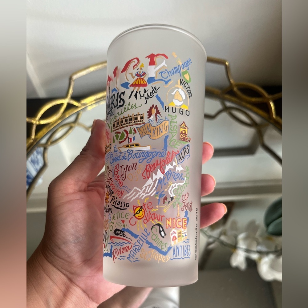 NWT Catstudio “France” Glass - Picture 3 of 6